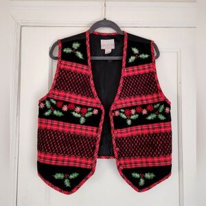 Plaid Tartan Ugly Christmas Vest 🎄
